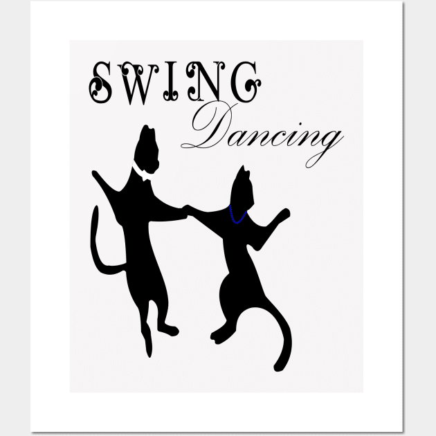 funny cats swing Wall Art by Ahmed1973